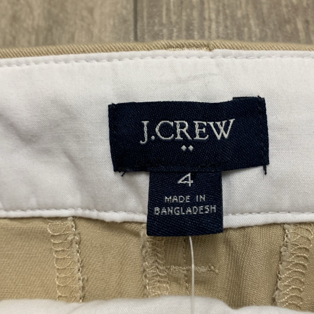 Womens NWT J. Crew Cotton Tan Chino 5”b Shorts - Picture 5 of 6